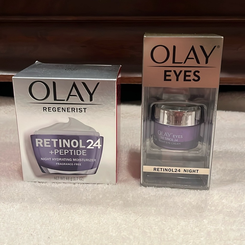 OLAY Retinol 24 + Peptide Night Moisturizer and Eye Cream Set